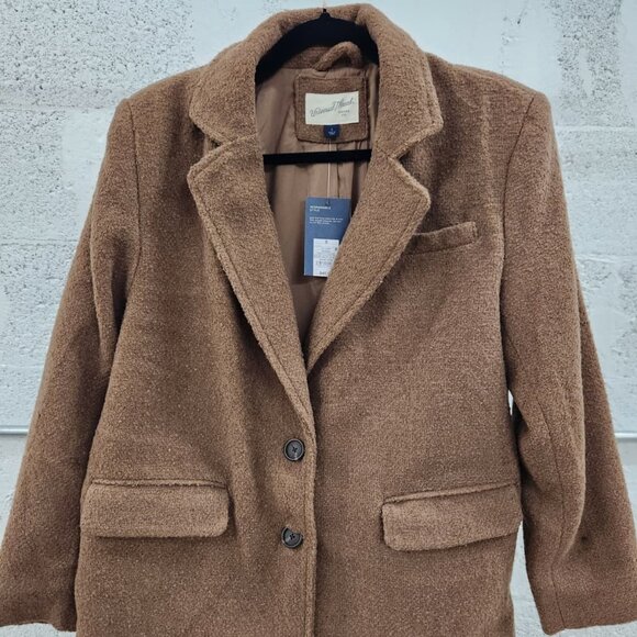 NWT Universal Thread Women’s Oversized Blazer Tan Casual Lightweight Jacket S - Picture 5 of 10